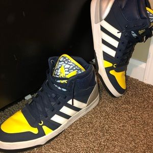 Adidas Blue and Yellow mint condition Shoes